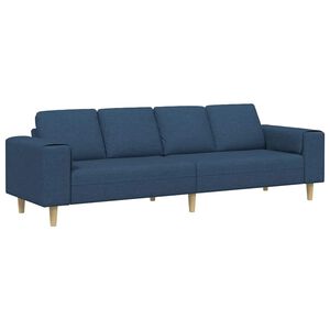 vidaXL Pohovka do ob&yacute;vačky Modr&aacute; 250 x 77 x 76 cm Polyester