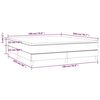 vidaXL Posteľn&yacute; r&aacute;m boxspring s matracom čierny 180x200 cm l&aacute;tka