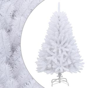 vidaXL Umel&yacute; v&yacute;klopn&yacute; vianočn&yacute; stromček so stojanom biely 120 cm