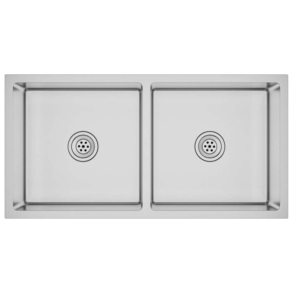 vidaXL Ručne vyroben&yacute; kuchynsk&yacute; drez, nehrdzavej&uacute;ca oceľ