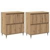 vidaXL &Uacute;ložn&aacute; skrinka 2 pcs Remeseln&yacute; dub 60 x 35 x 70 cm