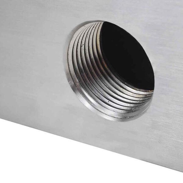 Obdĺžnikov&aacute; baz&eacute;nov&aacute; font&aacute;na/vodop&aacute;d, nehrdzavej&uacute;ca oceľ 45 cm