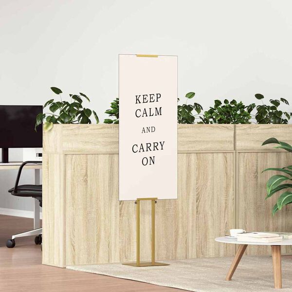 vidaXL St&aacute;nky na v&yacute;stavy 2 pcs Zlat&aacute; 30 x 23,5 x 210 cm Oceľ