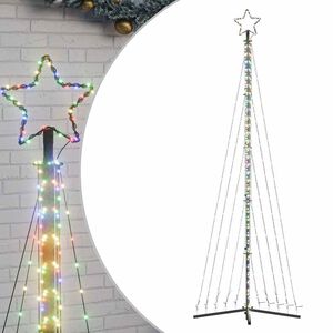 vidaXL LED vianočn&yacute; stromček 495 LED farebn&eacute; 300,5 cm