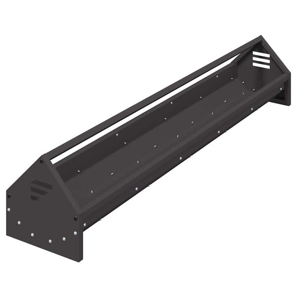 vidaXL Krmn&aacute; žľab pre slede Čierna 108 x 20,5 x 20 cm