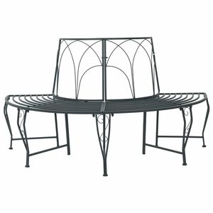 vidaXL Stromov&aacute; lavička 4-Počet miest 160 x 80 x 89 cm Oceľ