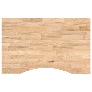 vidaXL Doska stol&iacute;ka neo&scaron;etren&aacute; 80x50x2,5 cm dubov&yacute; mas&iacute;v obdĺžnikov&yacute;