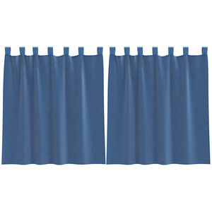 vidaXL Vo&aacute;lov&eacute; z&aacute;vesy so slučkami 2 ks, kr&aacute;ľovsk&aacute; modr&aacute; 140x140 cm