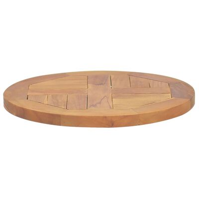 vidaXL Okrúhla stolová doska z tíkového dreva 2,5 cm 40 cm