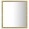 vidaXL Kúpeľňové zrkadlo s LED, dub sonoma 40x8,5x37 cm, akryl