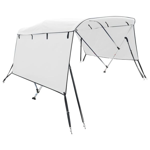 vidaXL Strie&scaron;ka Bimini s 3 obl&uacute;kmi a stenami 183x(185-198)x137 cm
