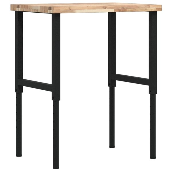 vidaXL Pracovný stôl 80x60x(73-99,5) cm masívna akácia obdĺžnik