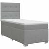 vidaXL Posteľ boxspring s matracom Svetlosiv&aacute; 90 x 190 cm L&aacute;tka