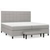 vidaXL Posteľn&yacute; r&aacute;m boxsping s matracom bledosiv&yacute; 200x200 cm l&aacute;tka