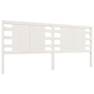 vidaXL Čelo postele biele 126x4x100 cm mas&iacute;vna borovica
