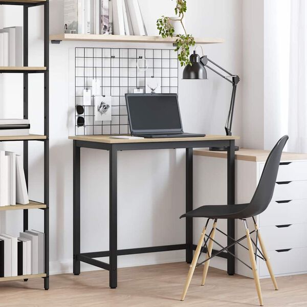 vidaXL st&ocirc;l Sonoma dub 100 x 50 x 76,5 cm Inžinierske drevo a oceľ