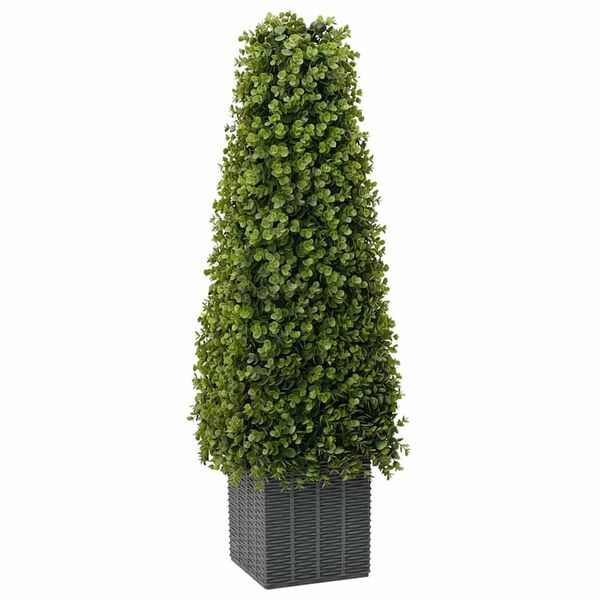 vidaXL Umelý eukalyptus Zelená 27 x 27 x 90 cm Plast