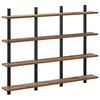 vidaXL Stenn&aacute; polica Star&eacute; drevo 102 x 13.5 x 80 cm Kompozitn&eacute; drevo