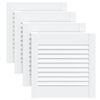 vidaXL Lamelov&eacute; dvierka na skrinku 4 ks, biele 39,5x39,4 cm, borovica