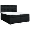 vidaXL Boxspring posteľ s matracom čierna 200x200 cm l&aacute;tka