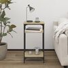 vidaXL Bočn&yacute; stol&iacute;k dub sonoma 40x30x75 cm spracovan&eacute; drevo