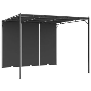 vidaXL Z&aacute;hradn&yacute; alt&aacute;nok s bočn&yacute;m z&aacute;vesom antracitov&yacute; 3x3x2,25 m