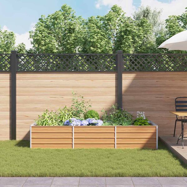 vidaXL Vyv&yacute;&scaron;en&yacute; z&aacute;hradn&yacute; z&aacute;hon 240x80x45cm pozinkovan&aacute; oceľ strieborn&yacute;