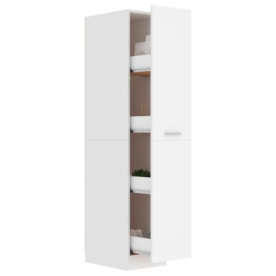 vidaXL Úložná skrinka, biela 30x42,5x150 cm, kompoztiné drevo