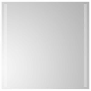 vidaXL Zrkadlo do k&uacute;peľne s LED Priehľadn&aacute; 60 x 60 cm tvrden&eacute; sklo