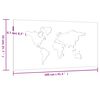 vidaXL Z&aacute;hradn&aacute; dekor&aacute;cia 105x55 cm, cortenov&aacute; oceľ, mapa sveta