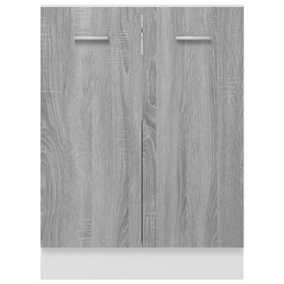 vidaXL Spodná skrinka sivý dub 60x46x81,5 cm spracované drevo