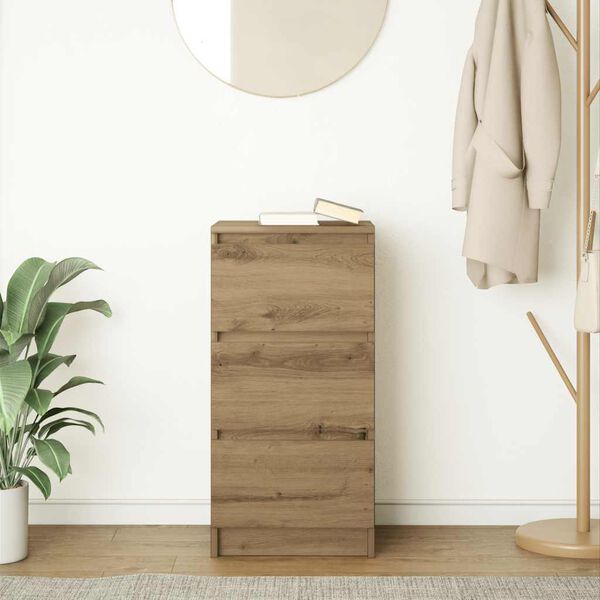 vidaXL Komoda dub artisan 37,5x35x76 cm spracovan&eacute; drevo