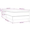 vidaXL Boxspring posteľ s matracom čierna 100x200 cm látka