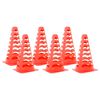 vidaXL Futbalov&eacute; kužele 6 ks stohovateľn&eacute; oranžov&eacute; 13x13x22,5 cm