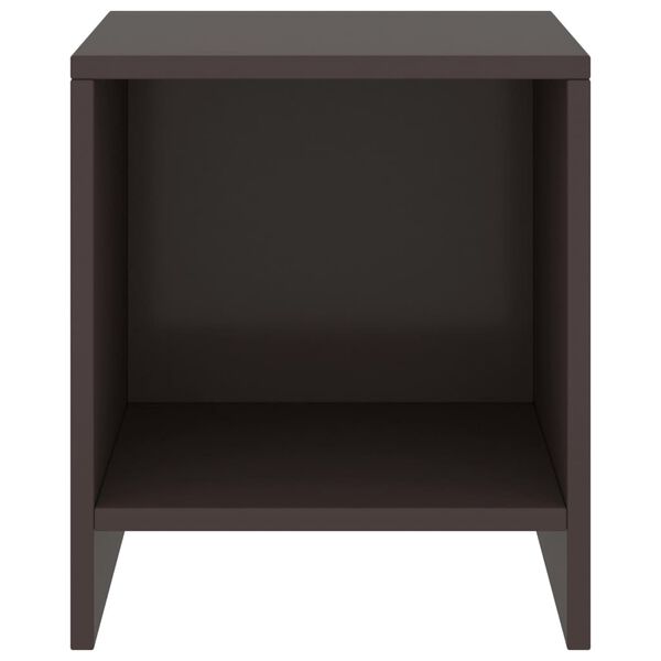 vidaXL Nočné stolíky 2 ks tmavohnedé 35x30x40 cm borovicový masív