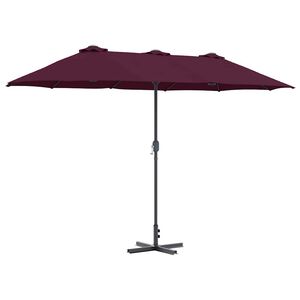 vidaXL Z&aacute;hradn&yacute; slnečn&iacute;k 370 x 197 x 239 cm Polyester a hlin&iacute;k