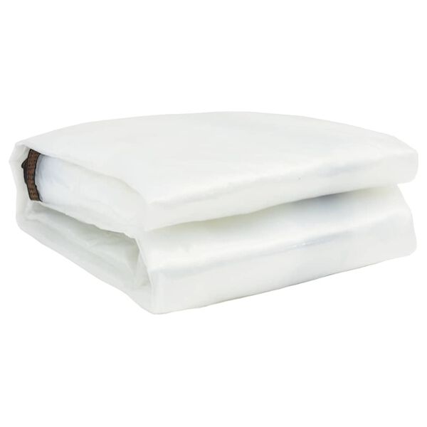 vidaXL Priehľadná plachta s okami 5x12 m Polyetylén