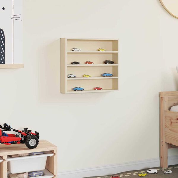 vidaXL Drevená vitrína na zberateľské predmety Hnedá 40 x 8.5 x 37 cm