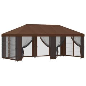 vidaXL Alt&aacute;nok so stenami 6 x 3 m Hned&aacute; Polyester a oceľ 190