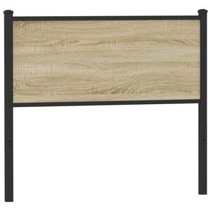 vidaXL N&aacute;hradn&eacute; čelo postele, dub sonoma 107 cm, kompozitn&eacute; drevo a oceľ