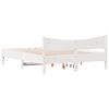 vidaXL Posteľ bez matraca biela 160x200 cm masívna borovica