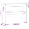 vidaXL Konzolov&yacute; st&ocirc;l Čierny dub 80 x 30 x 102 cm Kompozitn&eacute; drevo