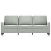 vidaXL 3-miestna pohovka, svetlosivá 180 cm, zamat