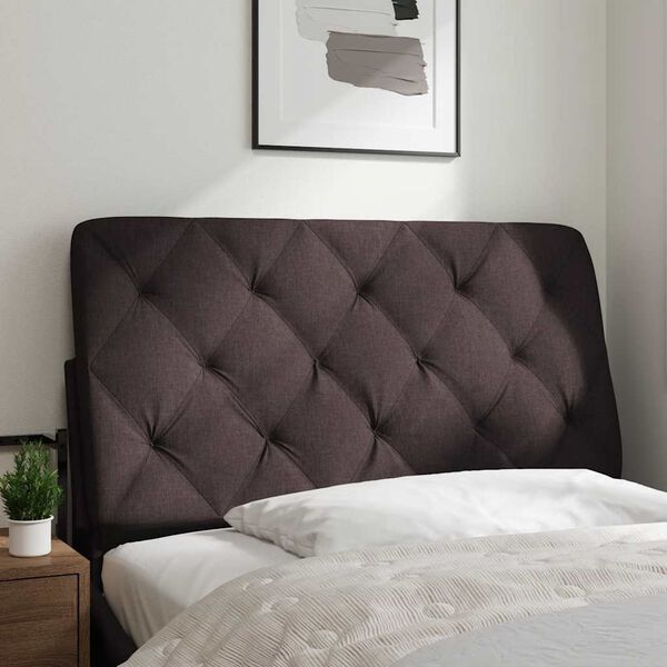 vidaXL Vank&uacute;&scaron; na čelo postele tmavohned&yacute; 100 cm l&aacute;tka