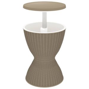 vidaXL 3-v-1 Chladiaci st&ocirc;l bledohned&yacute; polypropyl&eacute;n