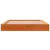 vidaXL Posteľ bez matraca voskovo hnedý 135x190 cm masívna borovica