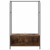 vidaXL Vešiak na oblečenie s úložiskom Hnedý dub 100 x 44 x 160 cm