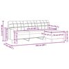 vidaXL 3-miestna pohovka s podnožkou tmavozelen&aacute; 210 cm zamat