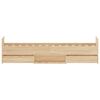vidaXL Posteľný rám s predným a zadným čelom, dub sonoma 75x190 cm
