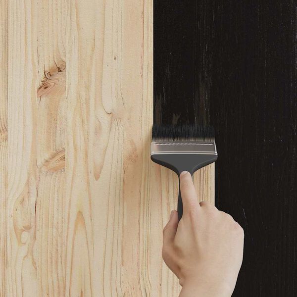 vidaXL Farba na drevo Čierna 16,5 x 16,5 x 15,9 cm Tlač na stenu